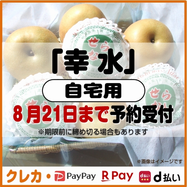 幸水梨 自宅用