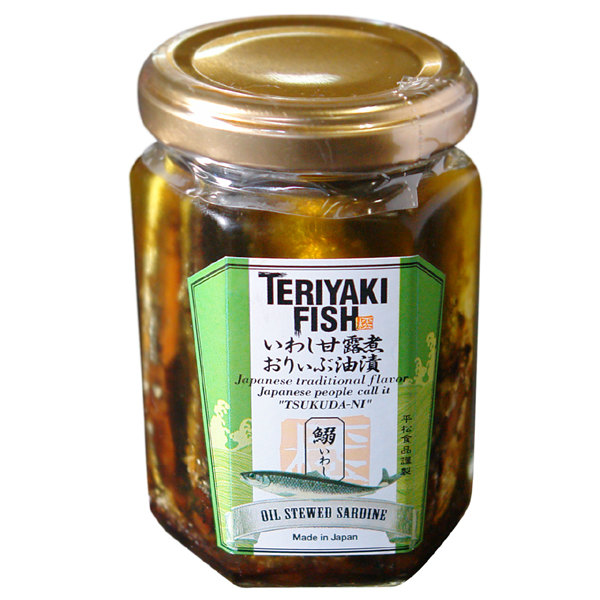 TERIYAKI FISH いわし甘露煮おりぃぶ油漬 KWPいわし甘露煮おりぃぶ油漬
