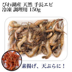 【調理用】≪漁師から産地直送≫琵琶湖産【天然手長えび150g】鮮魚とれたて冷凍 魚友商店 唐揚げ、天ぷらに最適！