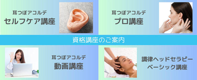 耳つぼ資格講座について