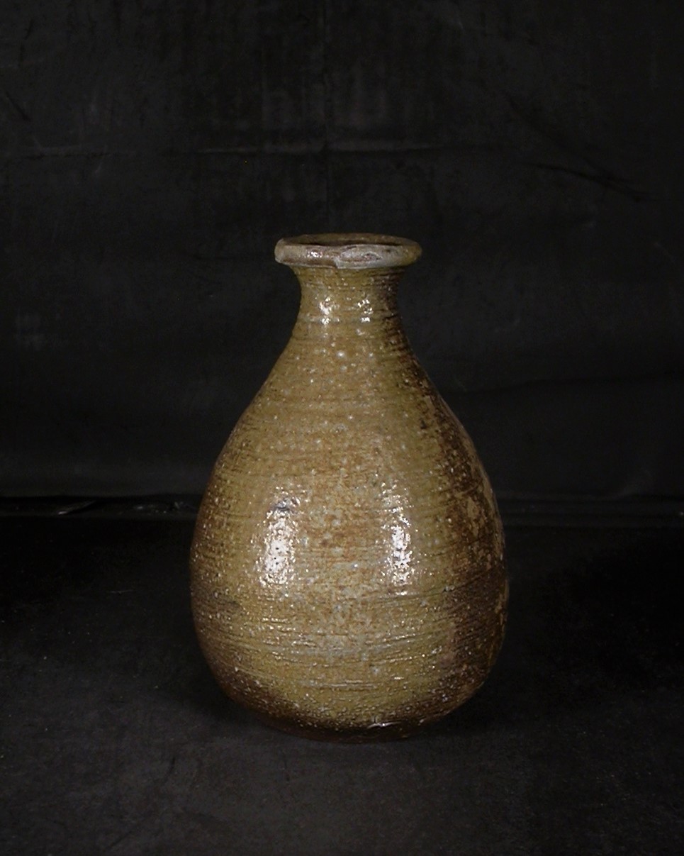 備前焼　穴窯　備前焼異色作家　吉岡　勝巳　黄ゴマ徳利３