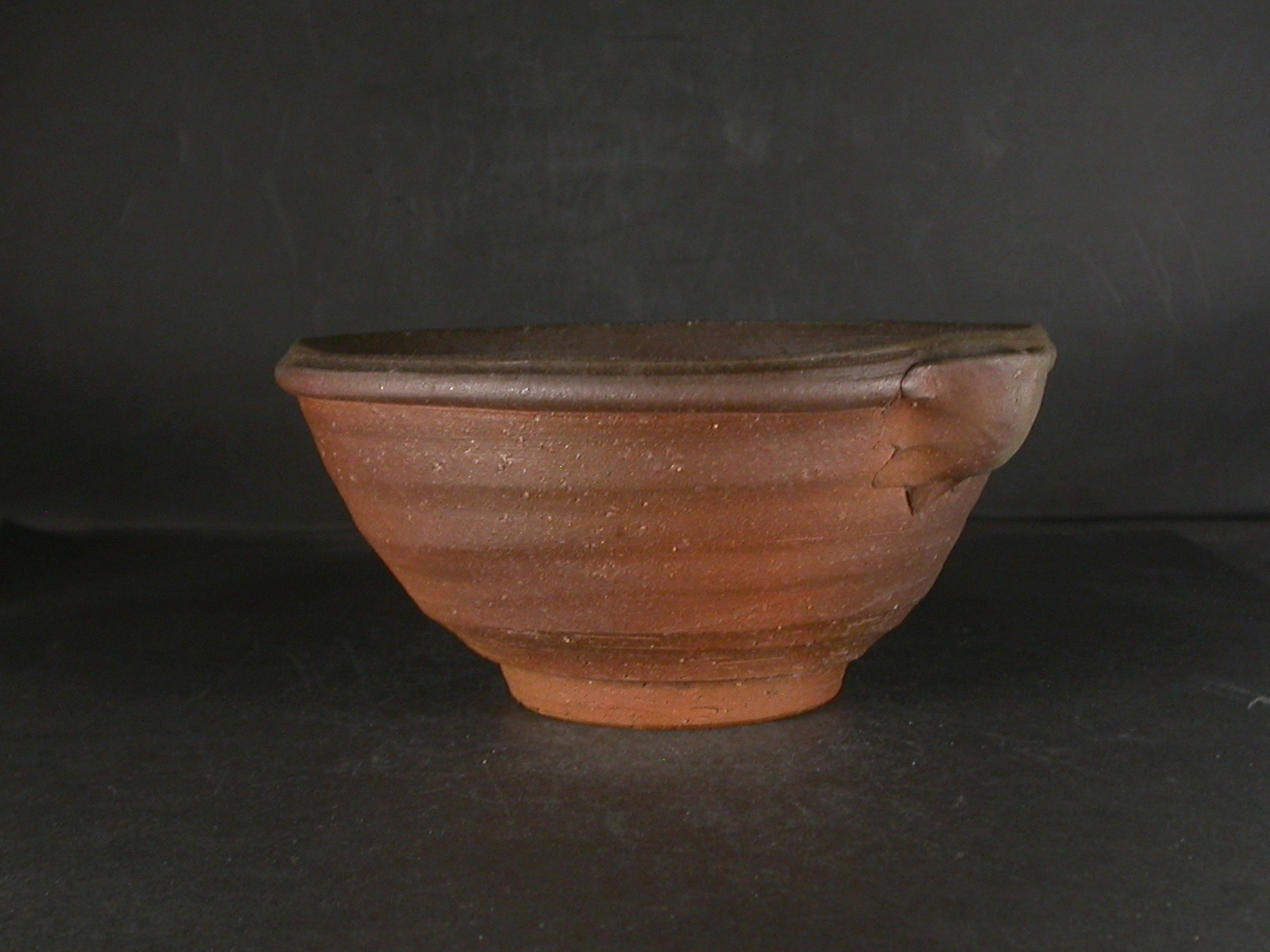 備前焼　備前焼人気作家　横山　直樹　１８センチ黄ゴマ緋片口鉢２