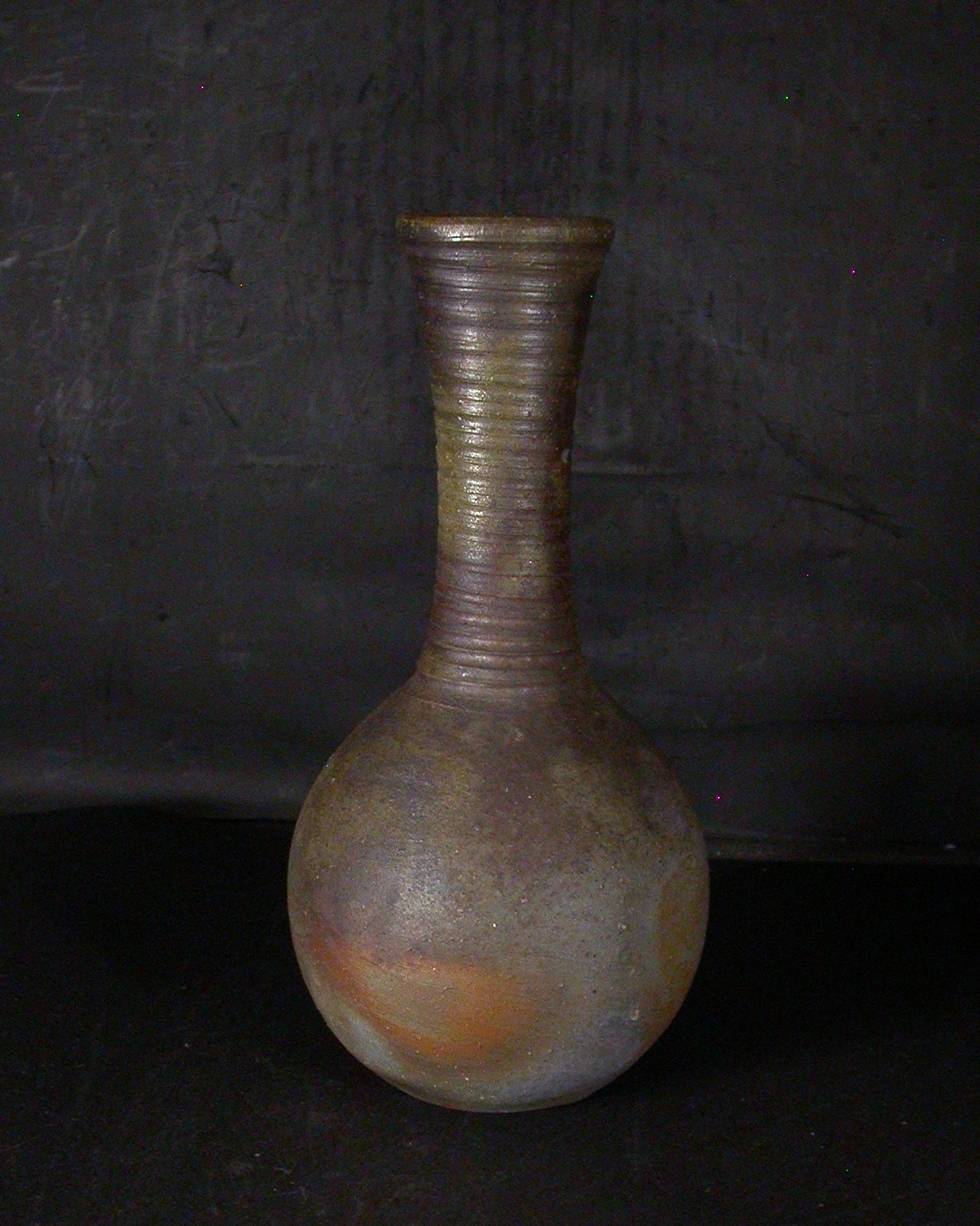 古備前 三耳茶壺 備前焼 花瓶 骨董品 花器 フラワーベース