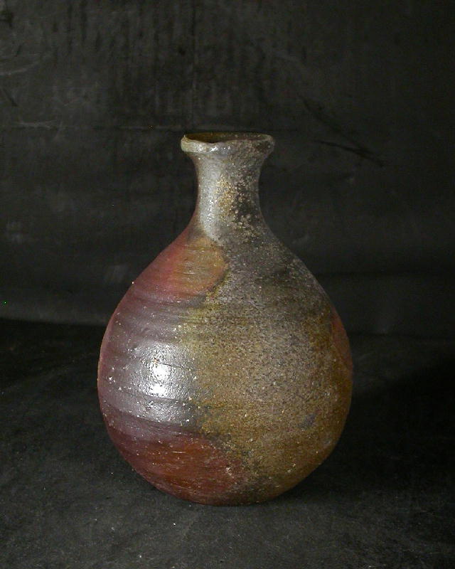 備前焼 登窯 備前焼中堅作家 水谷 清 共箱付窯変徳利6 備前焼卸・小売