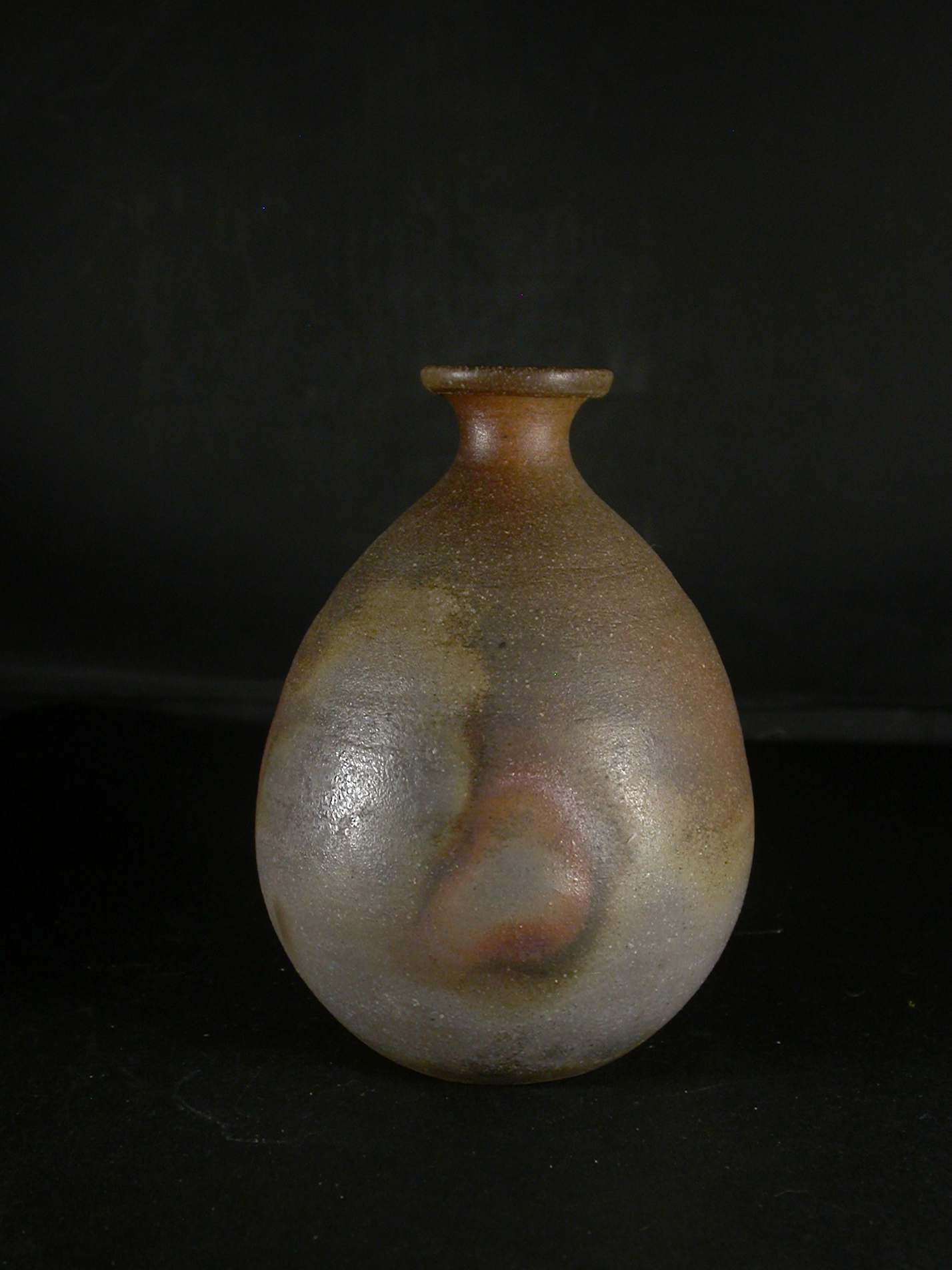 備前焼 陶古窯 花瓶 徳利 在銘 備前窯変徳利 花瓶 置物 在銘