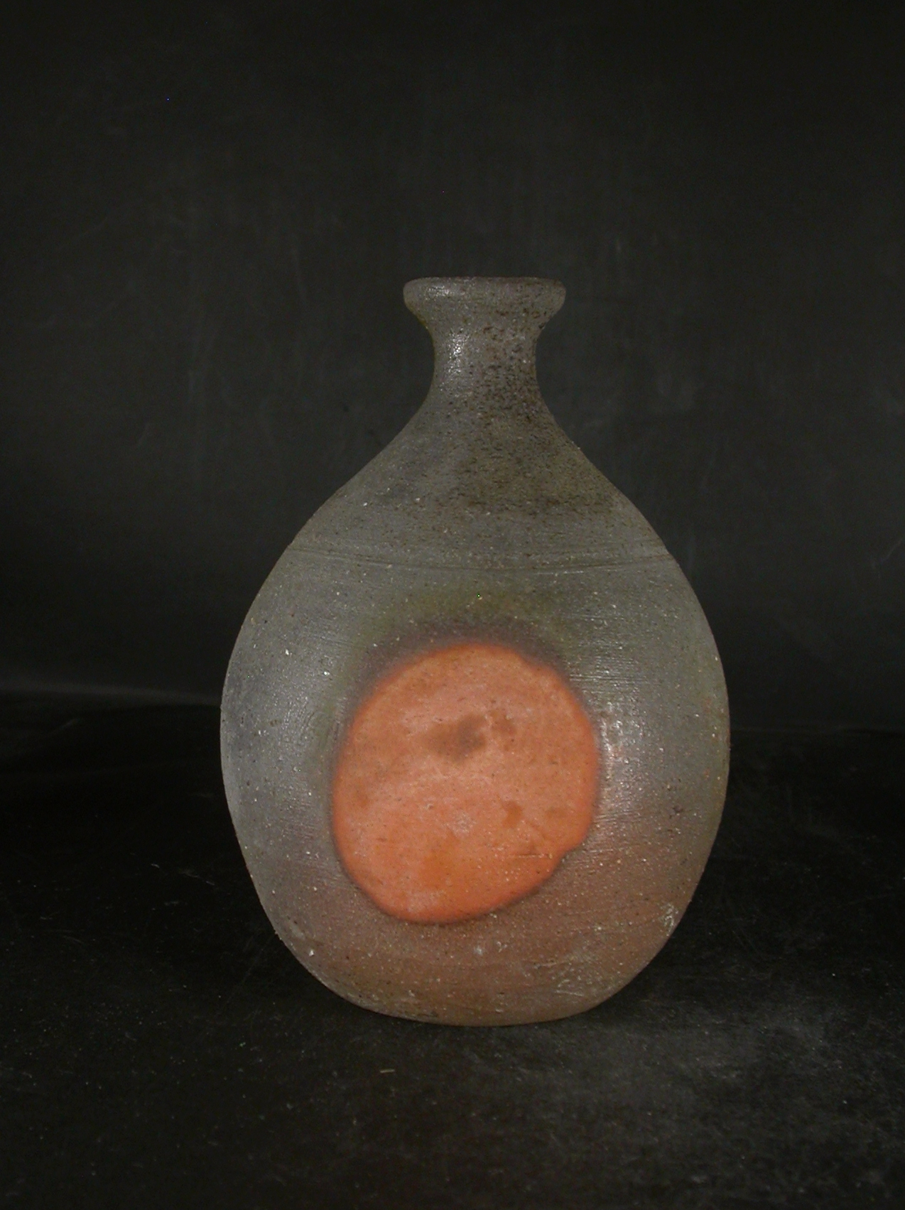 備前焼 登窯 備前焼中堅作家 幸崎 達彦 共箱付き大振りな青窯変