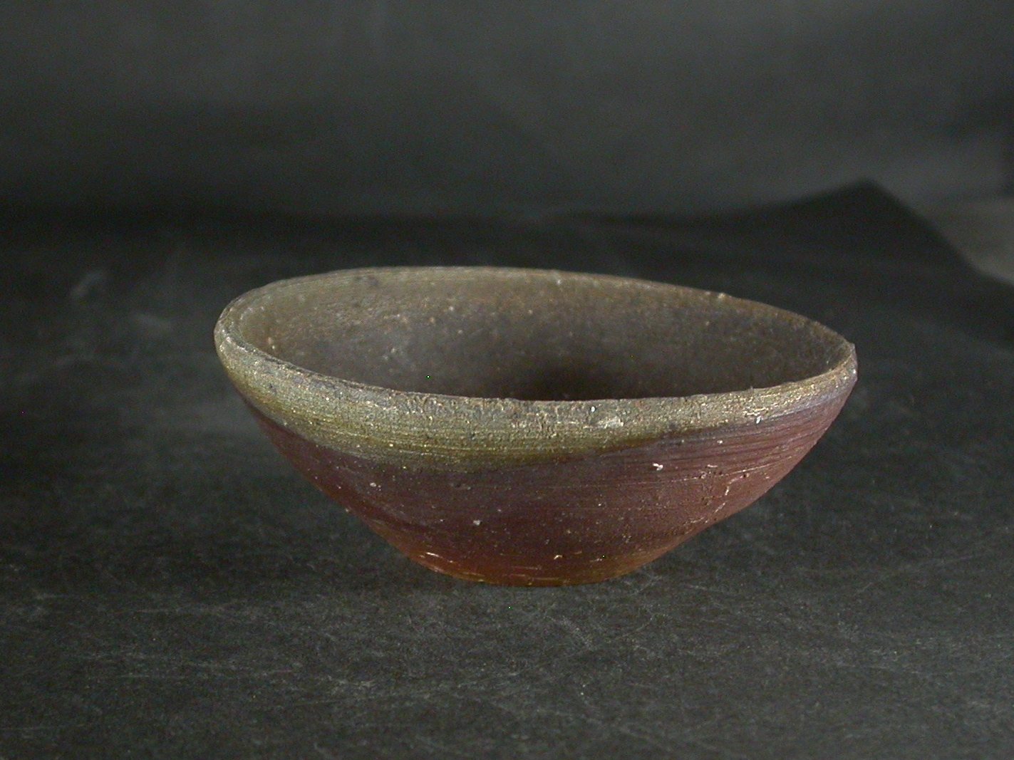 備前焼　登窯　備前焼中堅作家　赤畠　太　黄ゴマ酒盃３