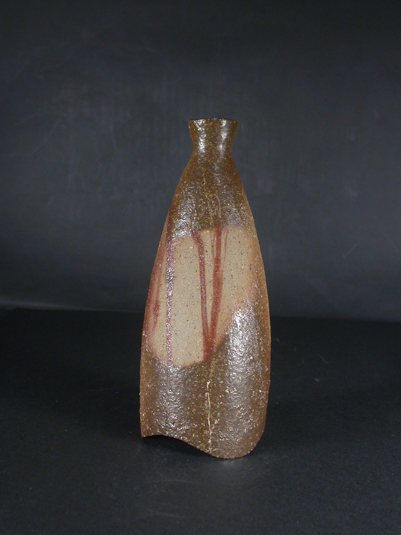 備前焼　登窯　備前焼人気作家　脇本　博之　共箱付き緋襷・黄ゴマ徳利７