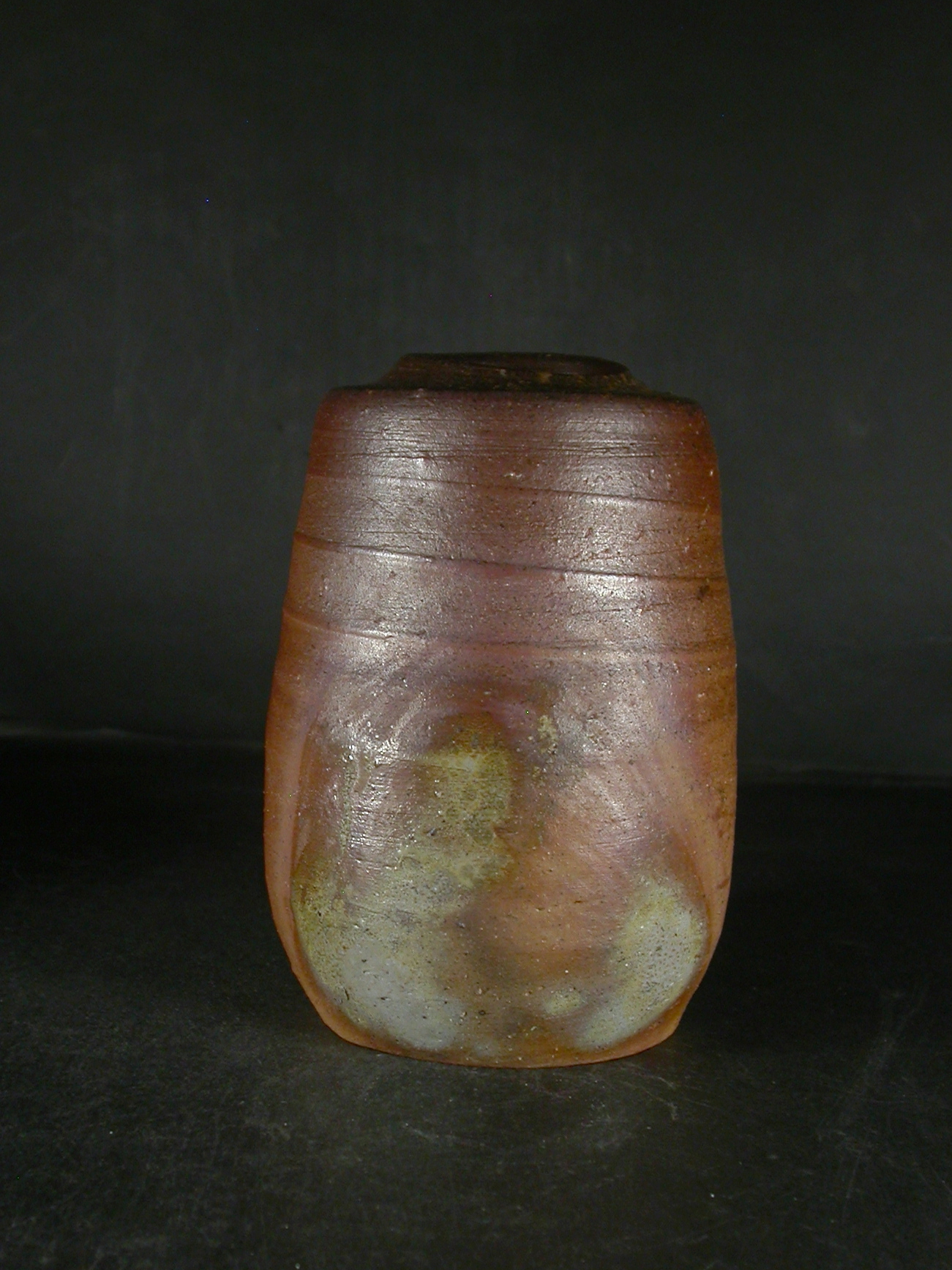 榊原學 備前焼 備前焼備前和意谷窯榊原學作 備前牡丹餅大皿