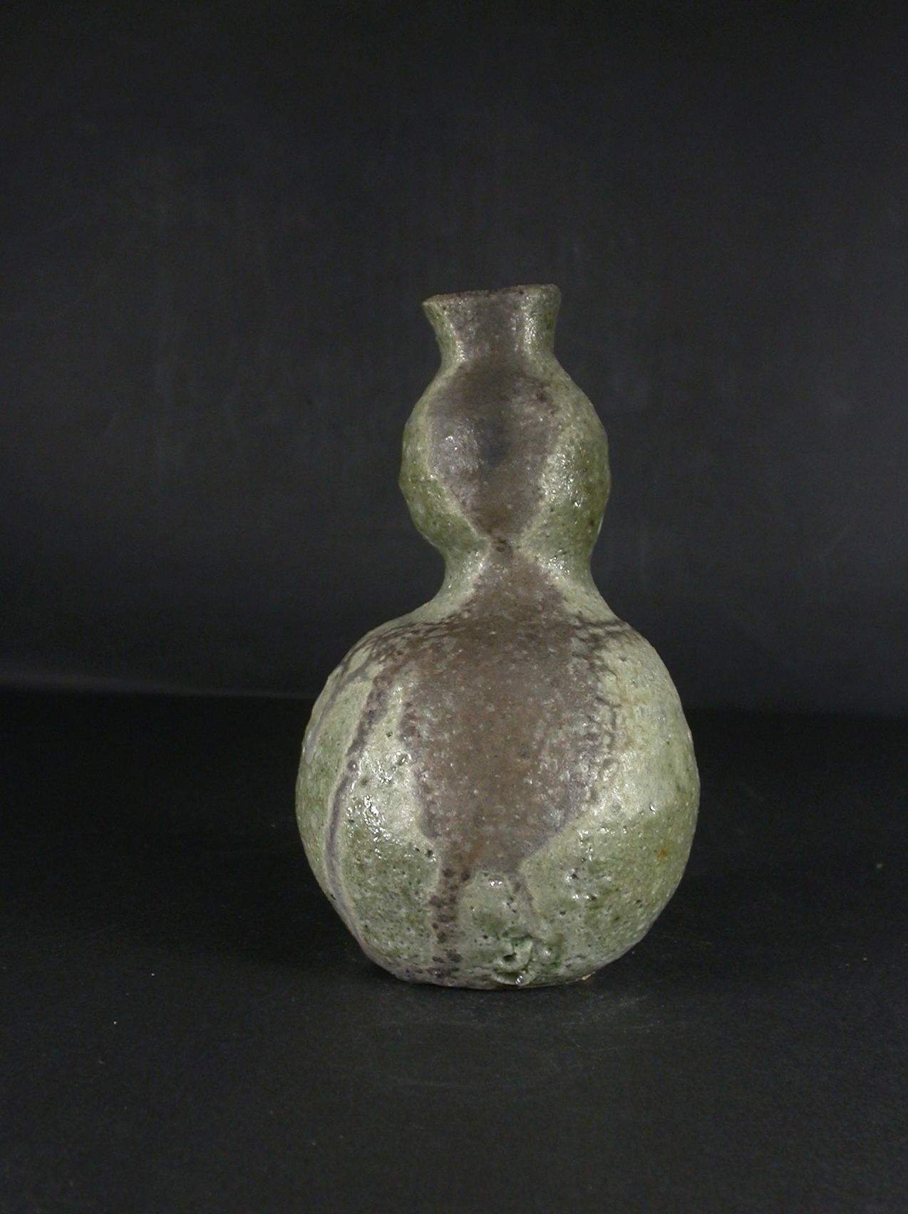 備前焼　穴窯　備前焼ベテラン作家　好本　宗峯　共箱付き黄ゴマ備前須恵瓢徳利３