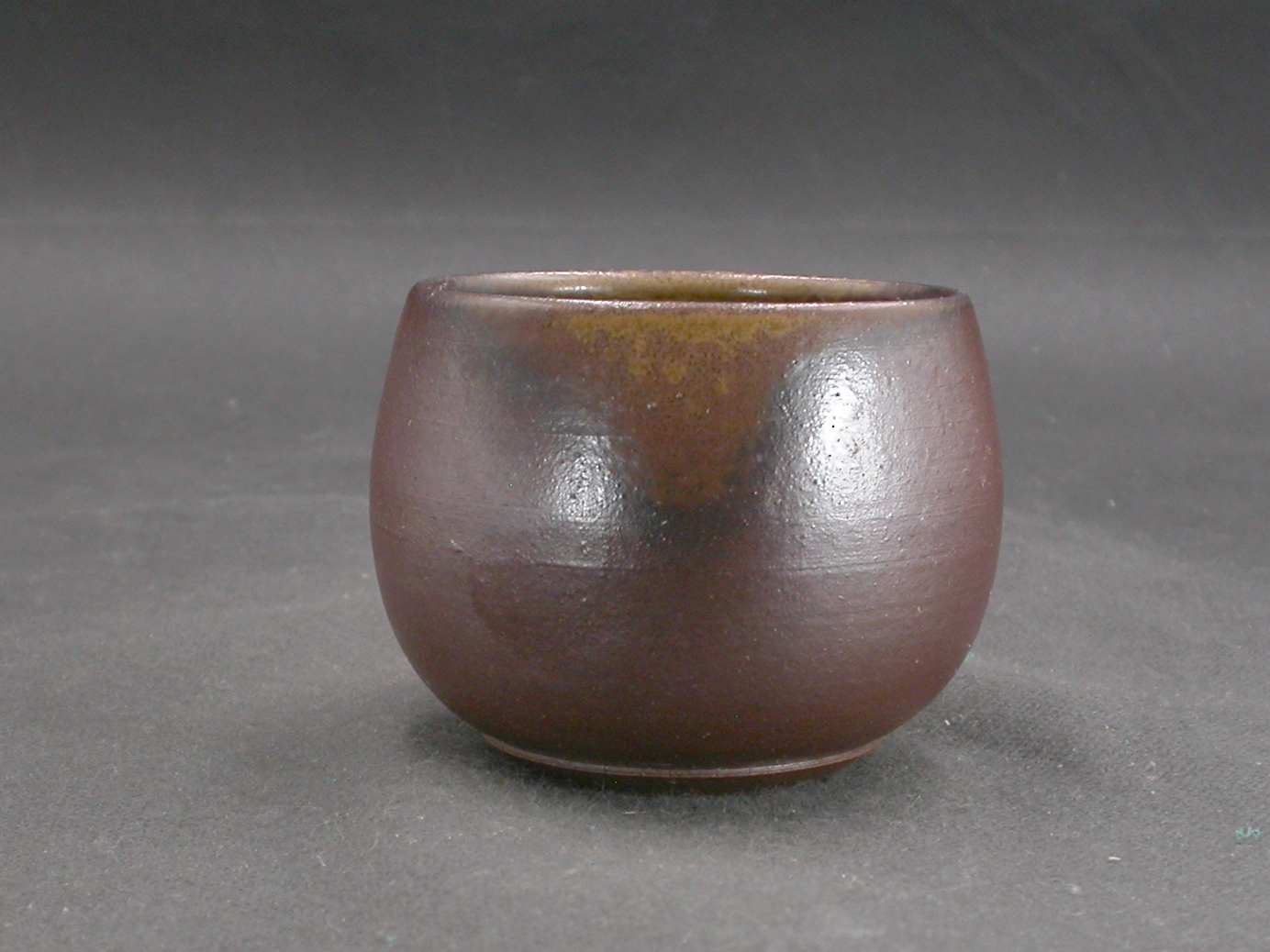 備前焼　登窯　故井藤　甫　黄ゴマ湯呑１