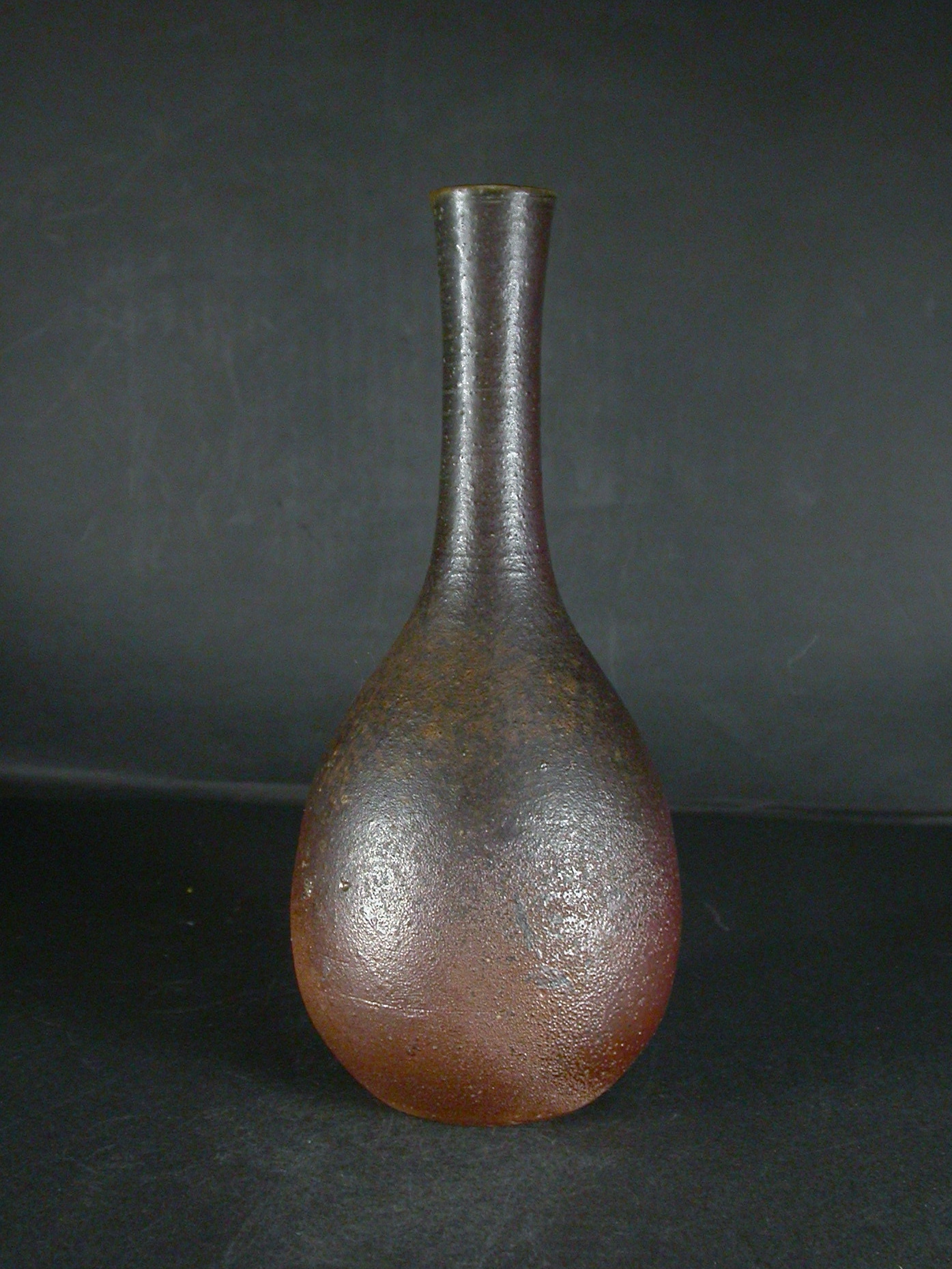 備前焼 登窯 備前焼物故作家 浮田 曙 黄ゴマ一輪花入1 備前焼卸・小売