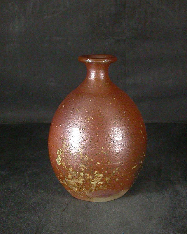 備前焼　登窯　南燦窯所属作家　松原　勝　共箱付き黄ゴマ徳利１