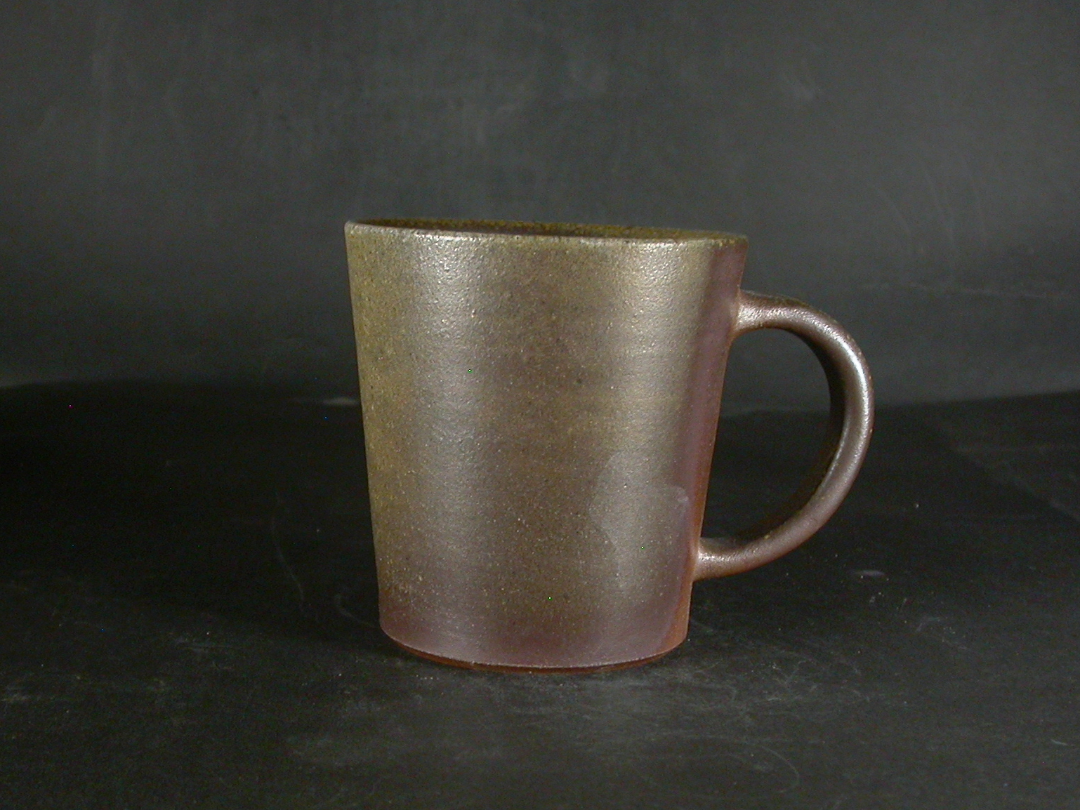 備前焼　穴窯　備前焼若手作家　藤見　俊一　黄ゴマ手付きカップ４