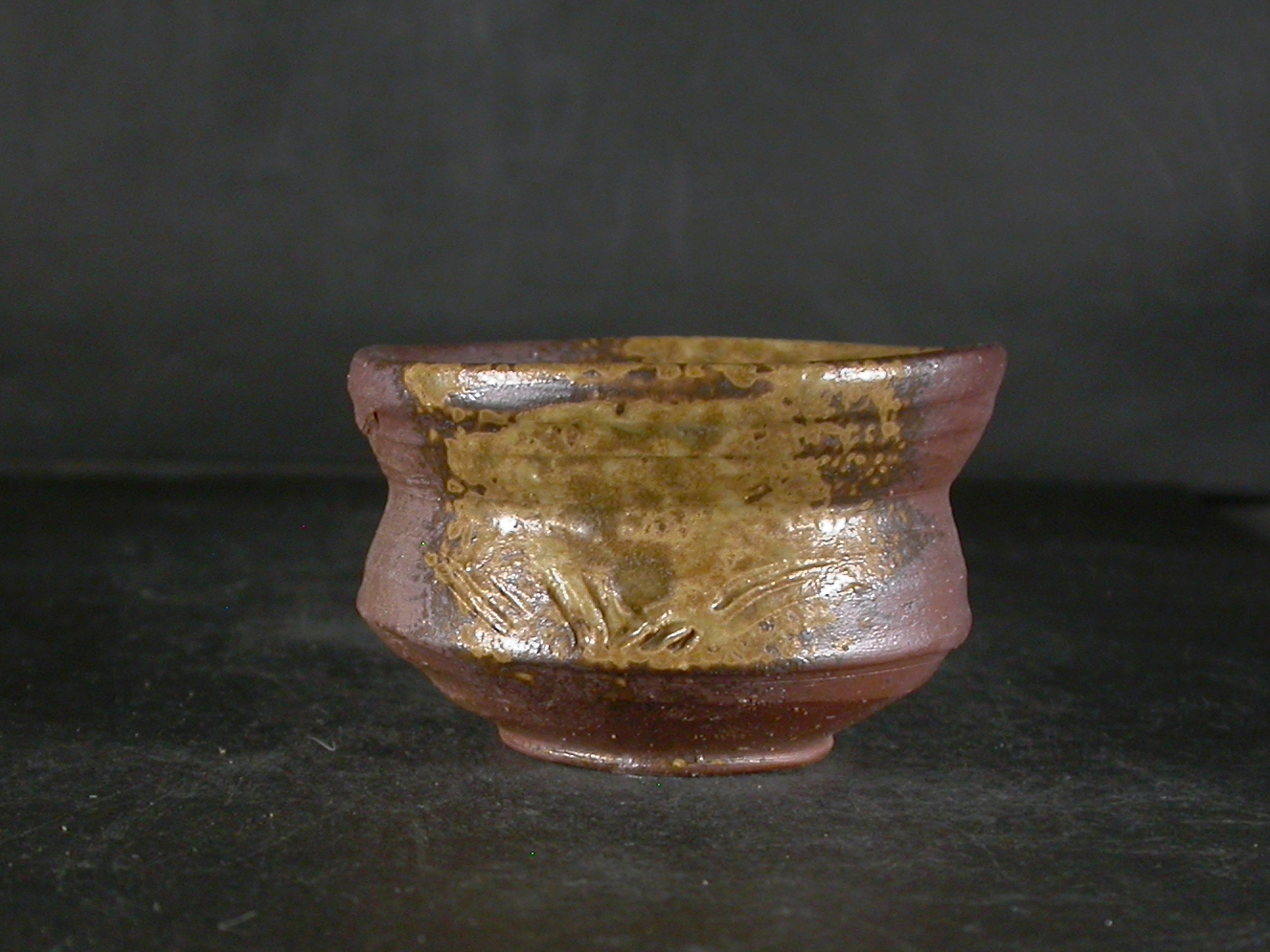 備前焼　登窯　備前焼中堅作家　竹内　靖之（山本）　最新作黄ゴマぐい呑１６