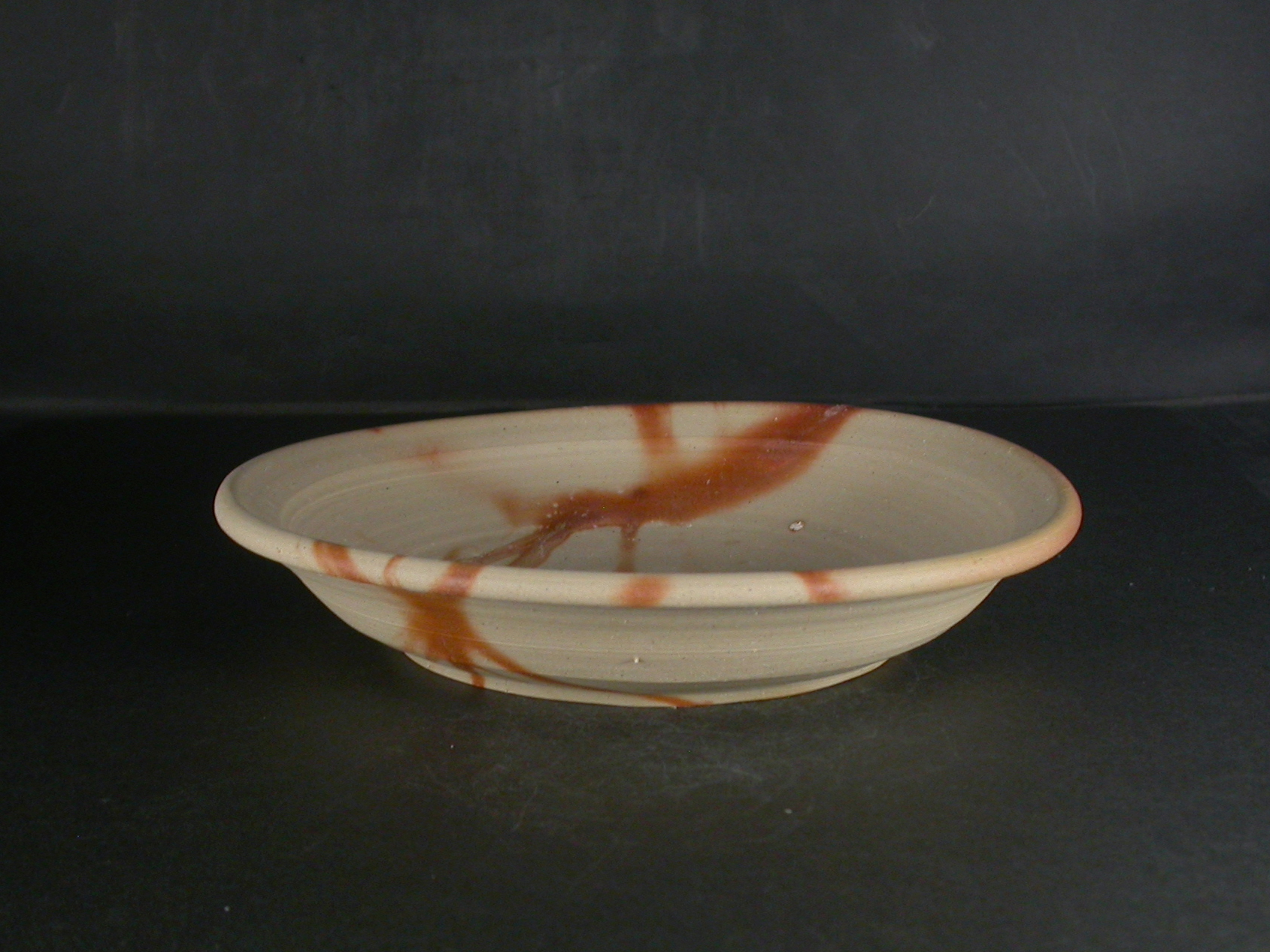 備前焼　備前焼中堅作家　竹内　靖之（山本）　最新作１９センチ緋襷深皿１７