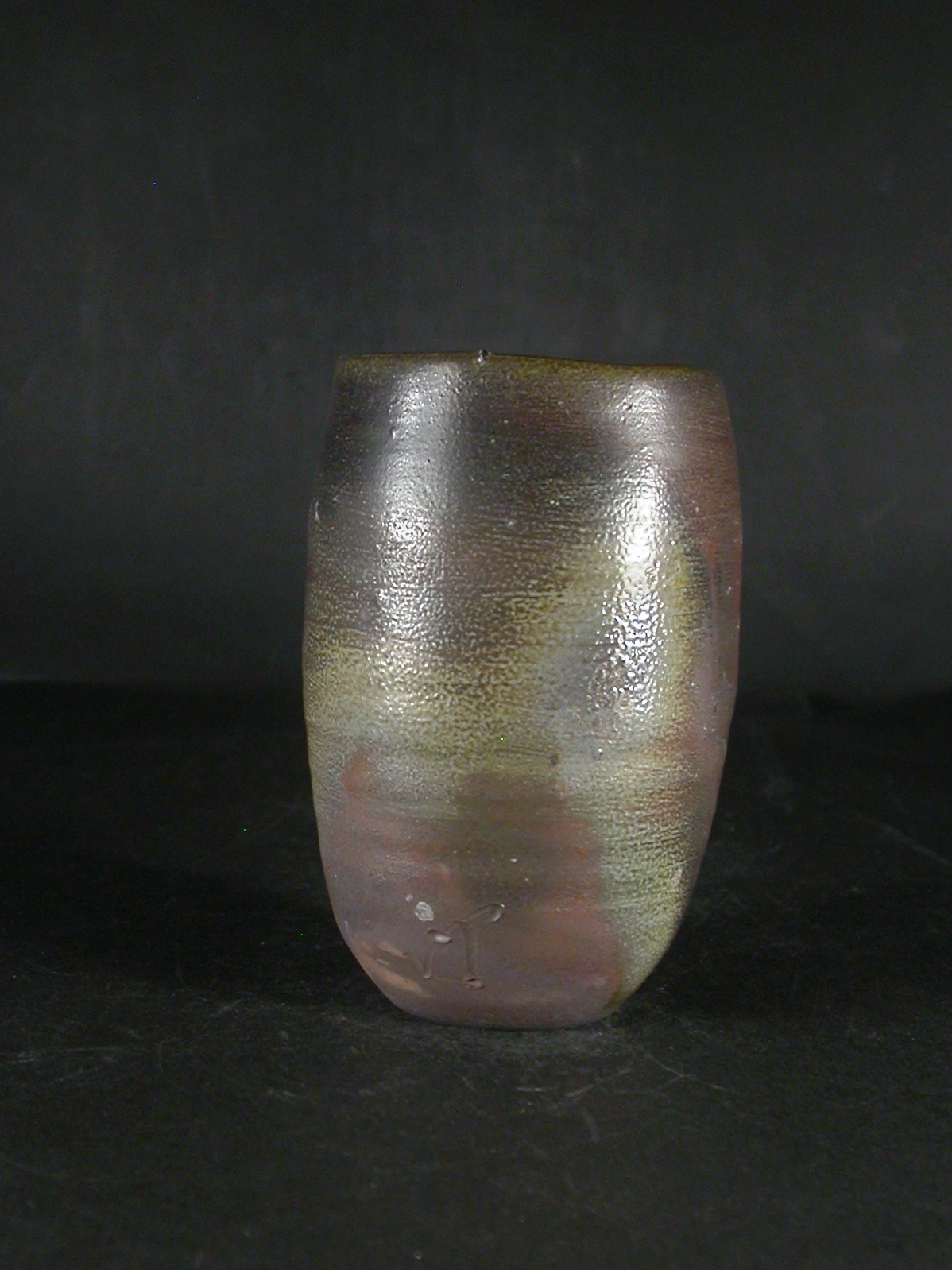 備前焼　登窯　備前焼中堅作家　竹内　靖之（山本）　最新作黄・青ゴマビール他グラス２９