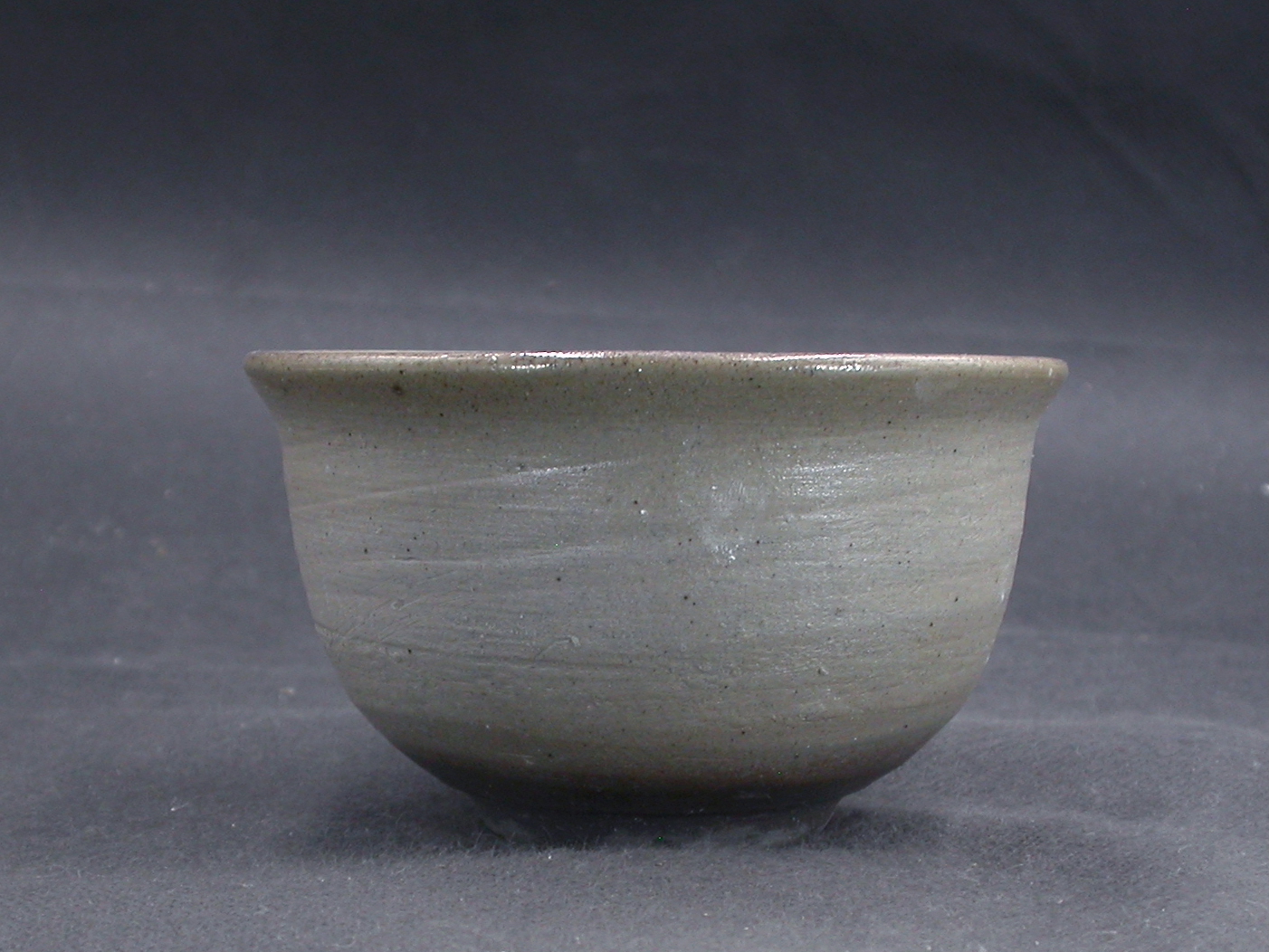 備前焼　備前焼中堅作家　竹内　靖之（山本）　最新作焦げ茶のゴマ青備前飯茶碗６