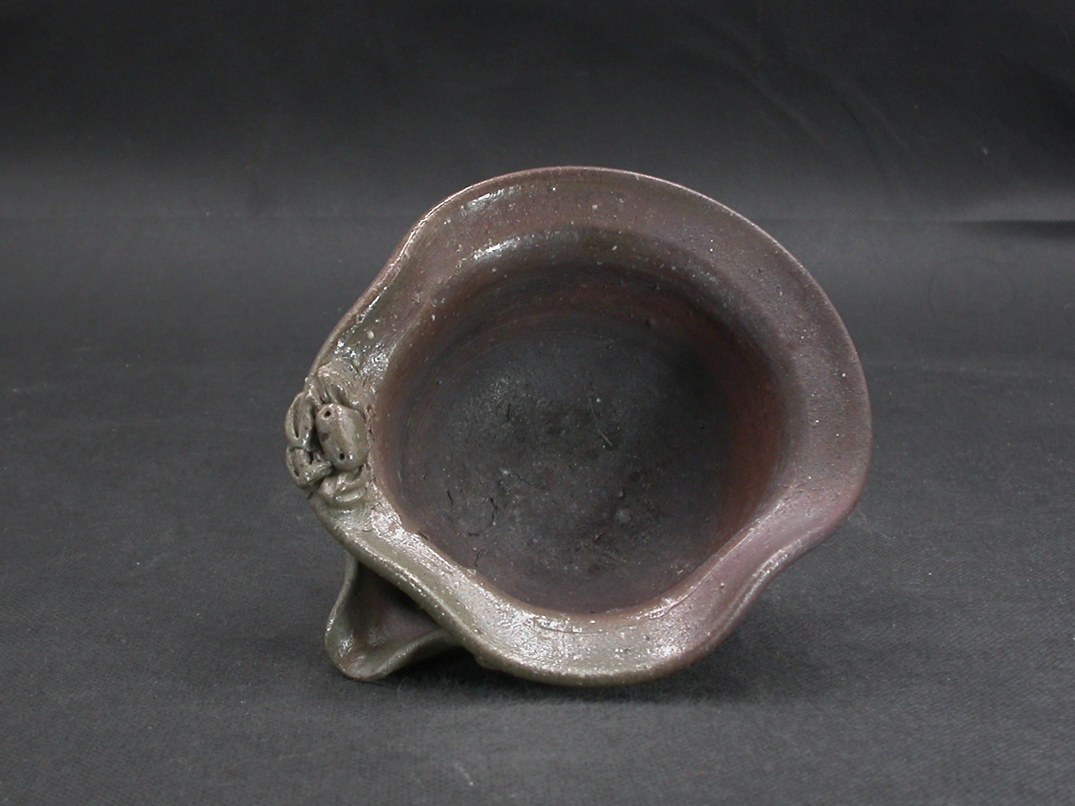 備前焼　備前焼中堅作家　竹内　靖之（山本）　最新作黄ゴマ蟹付き湯冷６