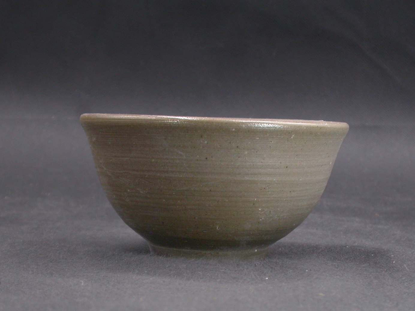 備前焼　備前焼中堅作家　竹内　靖之（山本）　最新作焦げ茶のゴマ青備前飯茶碗７