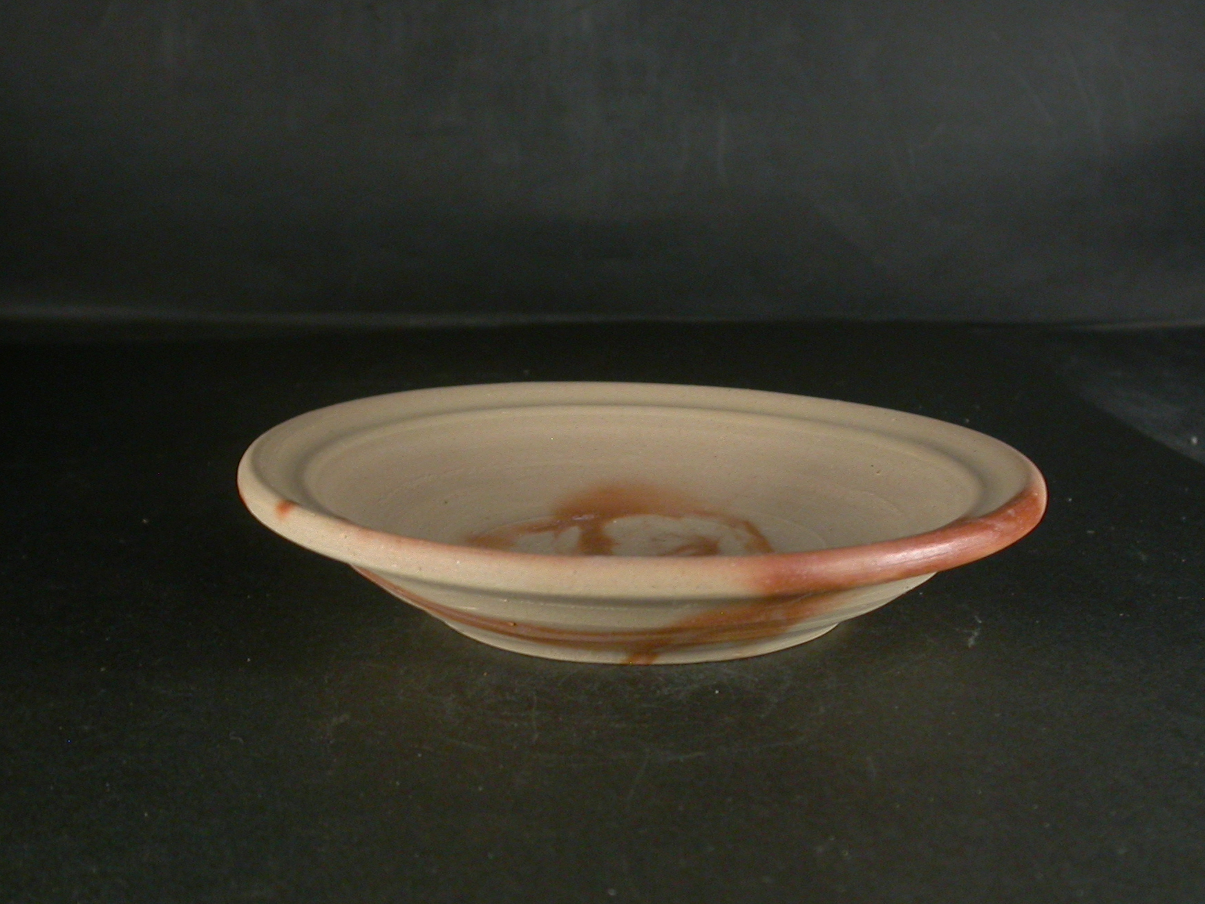 備前焼　備前焼中堅作家　竹内　靖之（山本）　最新作１５．７センチ緋襷皿２３