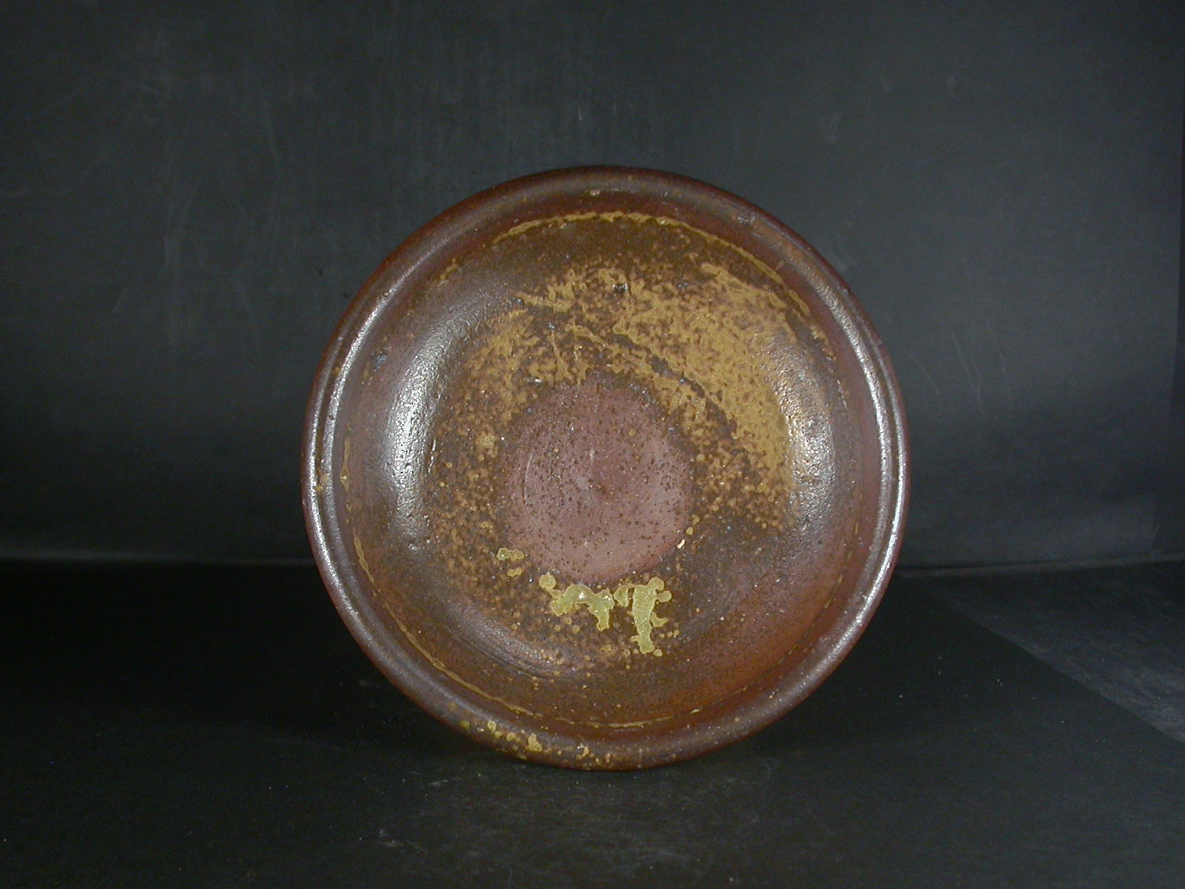 備前焼　登窯　備前焼中堅作家　竹内　靖之（山本）　最新作１６センチ黄ゴマ深皿２５