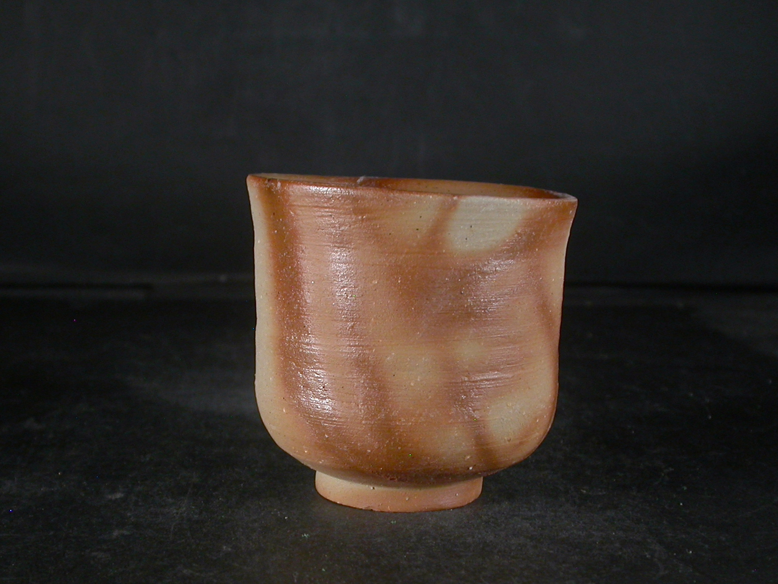 処分品　備前焼　備前焼中堅作家　片岡　聖観　緋襷湯呑１５