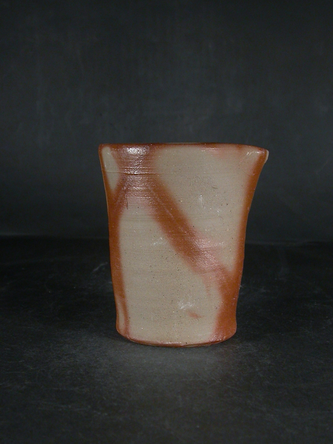 備前焼　登窯　備前焼中堅作家　片岡　聖観　緋襷片口酒注２