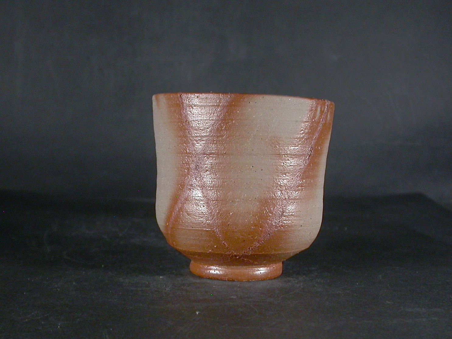 処分品　備前焼　備前焼中堅作家　片岡　聖観　緋襷湯呑２２