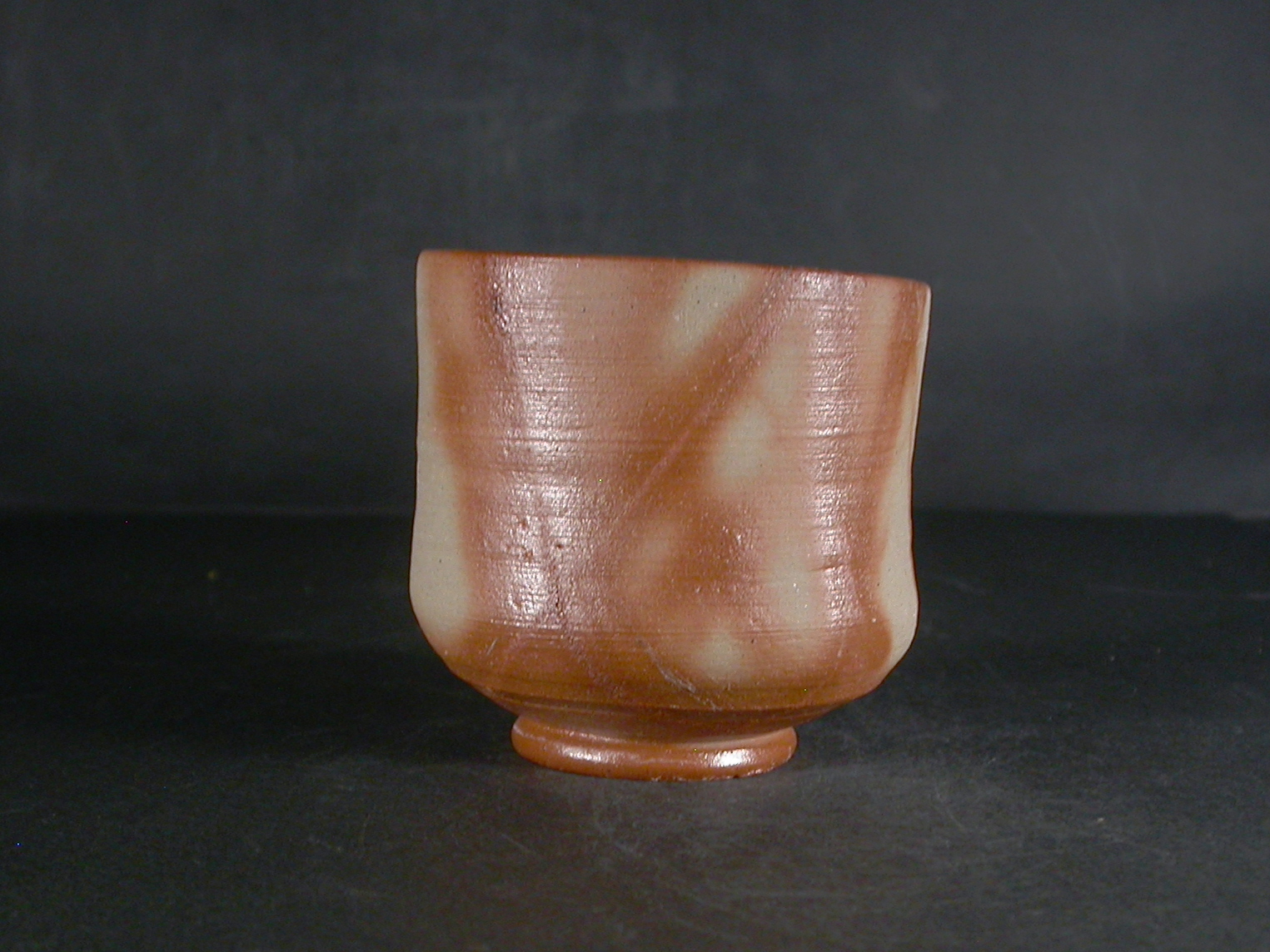 処分品　備前焼　備前焼中堅作家　片岡　聖観　緋襷湯呑２４