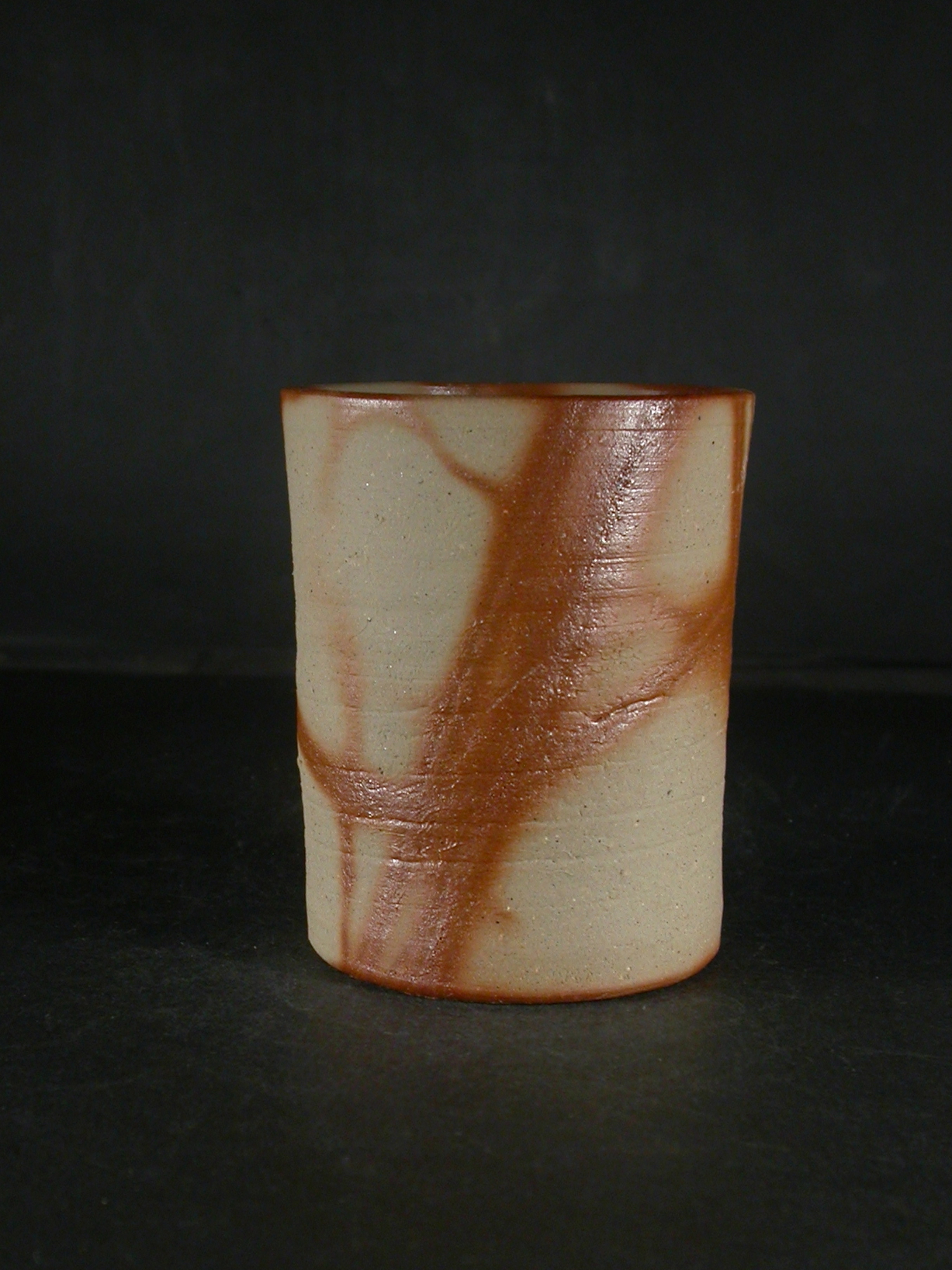 処分品　備前焼　備前焼中堅作家　片岡　聖観　 緋襷フリーカップ２０