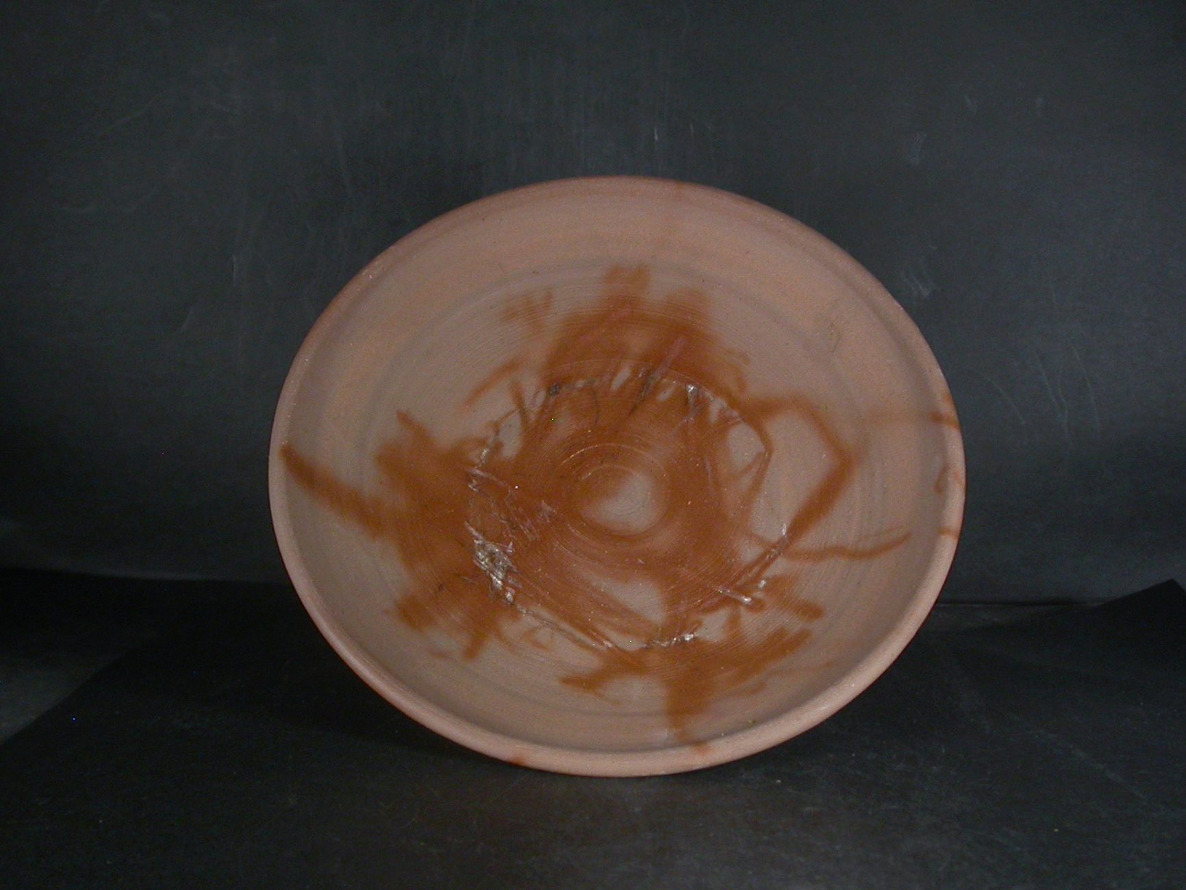 備前焼 備前焼中堅作家 片岡 聖観 20．5センチ緋襷深皿8 備前焼卸