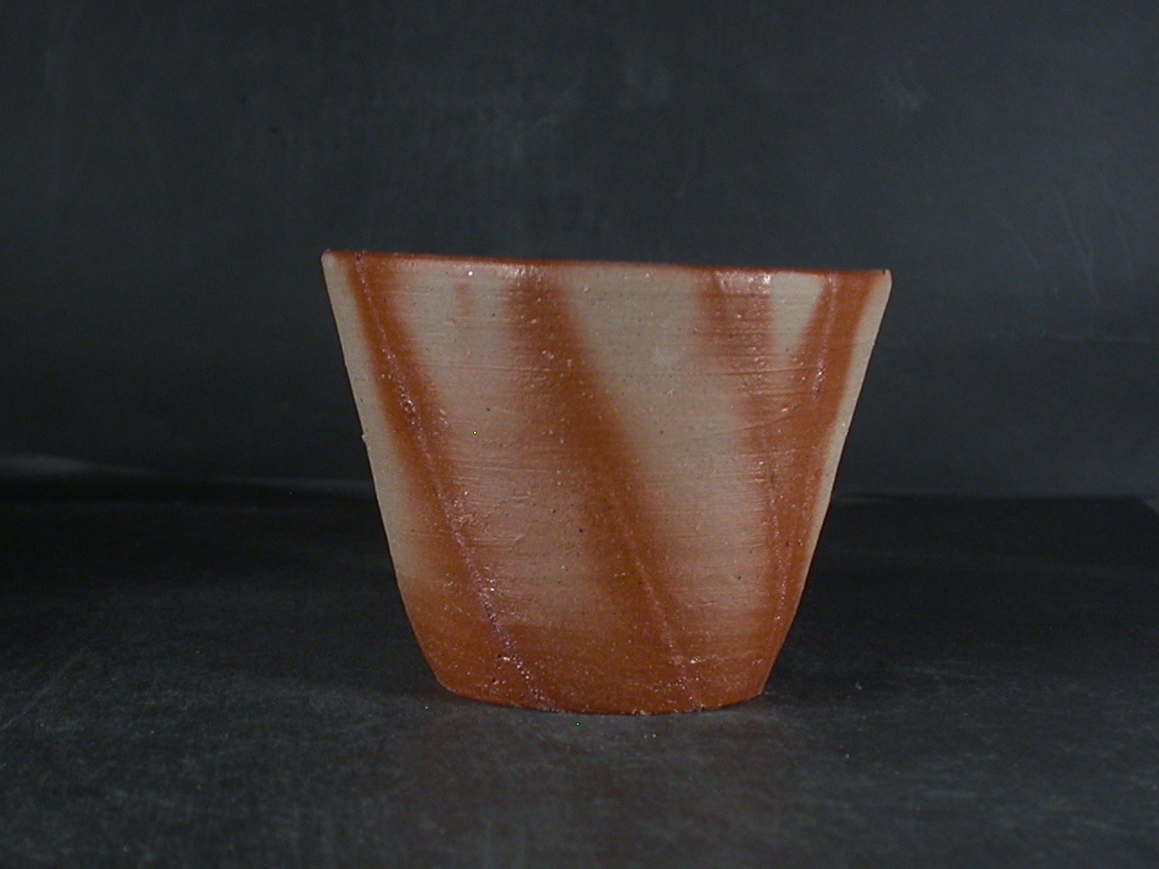 備前焼　備前焼中堅作家　片岡　聖観　緋襷フリーカップ４