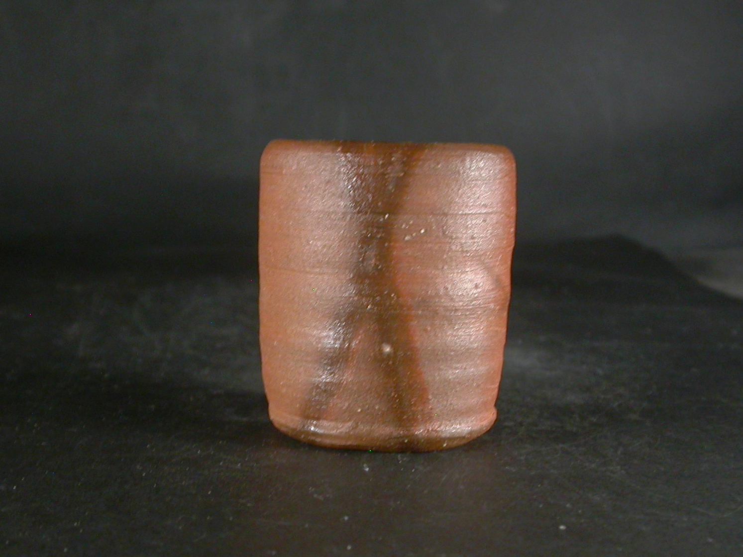 備前焼　穴窯　備前焼人気作家　竹中　健次　共箱付き緋襷ぐい呑１