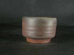 備前焼　登窯　備前焼異色作家　故駒形　九磨　黄ゴマぐい呑１