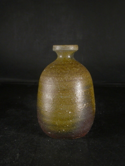 備前焼　穴窯　備前焼異色作家　吉岡　勝巳　最新作黄ゴマ徳利５