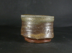 備前焼 穴窯 備前焼異色作家 吉岡 勝巳 最新作黄・青ゴマフリーカップ