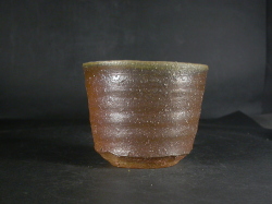 備前焼　穴窯　備前焼異色作家　吉岡　勝巳　最新作黄ゴマフリーカップ５０