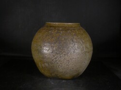 備前焼 穴窯 備前焼異色作家 吉岡 勝巳 黄ゴマ壺4 備前焼卸・小売 六べえ