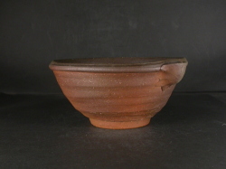 備前焼　備前焼人気作家　横山　直樹　１８センチ黄ゴマ緋片口鉢２