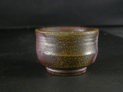 備前焼　登窯　備前焼中堅作家　森　神仙　黄ゴマぐい呑１