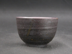 備前焼　登窯　備前焼中堅作家　平川　忠　黄ゴマぐい呑１