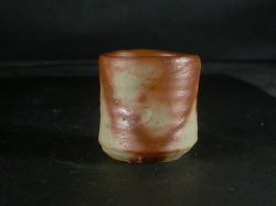 備前焼 登窯 備前焼中堅作家 小山 真吾 共箱付き緋襷ぐい呑1 備前焼卸