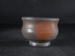 備前焼 穴窯 備前焼ベテラン作家 正宗 千春 窯変ぐい呑1 備前焼
