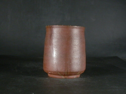 備前焼　登窯　備前焼中堅作家　永末　隆平　初窯左馬緋襷・黄ゴマ湯呑３