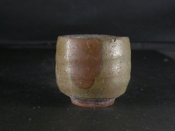 備前焼　登窯　備前焼窯元陶正園　木村　陶峰　石噛み窯変ぐい呑３