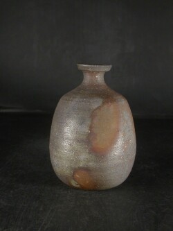 備前焼　登窯　備前焼ベテラン作家　森　一宗　共箱付き窯変徳利２