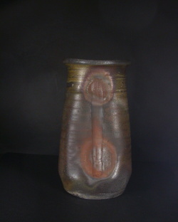 備前焼 登窯 備前焼中堅作家 石野 泰造 共箱付き窯変花入1 備前焼卸