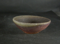 備前焼　登窯　備前焼中堅作家　赤畠　太　黄ゴマ酒盃３