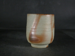 備前焼　登窯　作者不詳　緋襷湯呑２